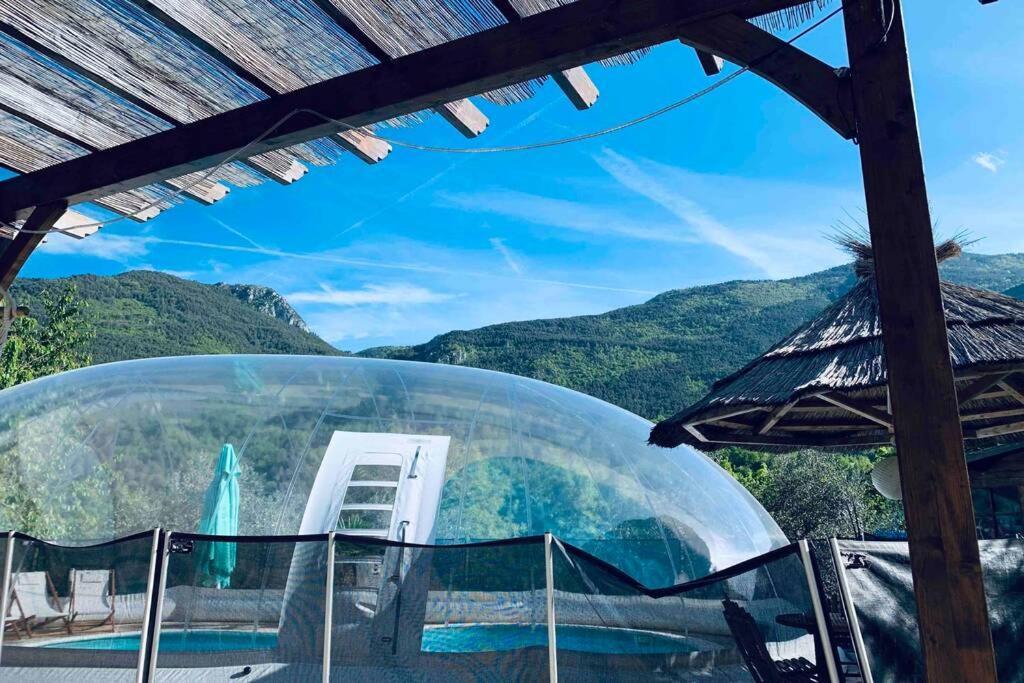 2P Au Coeur Des Montagnes Avec Piscine Chauffee Διαμέρισμα Puget-Théniers Εξωτερικό φωτογραφία